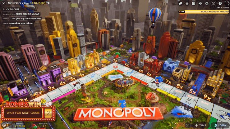 Monopoly Live bonus round